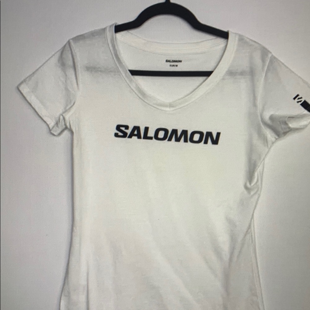 Salomon Women's White V-Neck Top
